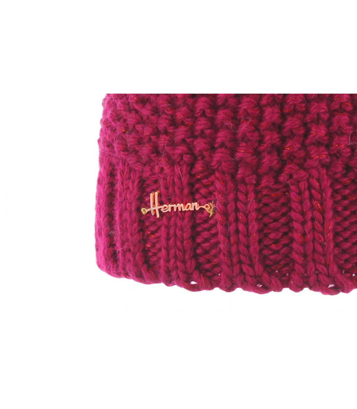 gorro pompón rosa